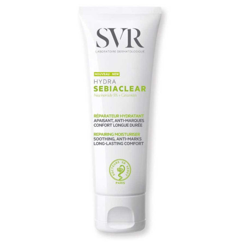 SEBIACLEAR HYDRA - Réparateur Hydratant - Visage - Peaux à Tendance Acnéique, 40ml