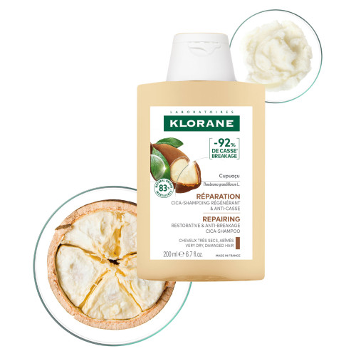 Klorane Shampoing Cupuaçu Bio 200ml - Nutrition et Réparation Intense