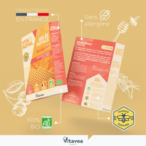 Nutrisanté Vitavea Gelée Royale Bio 10 Ampoules - Boost Immunité