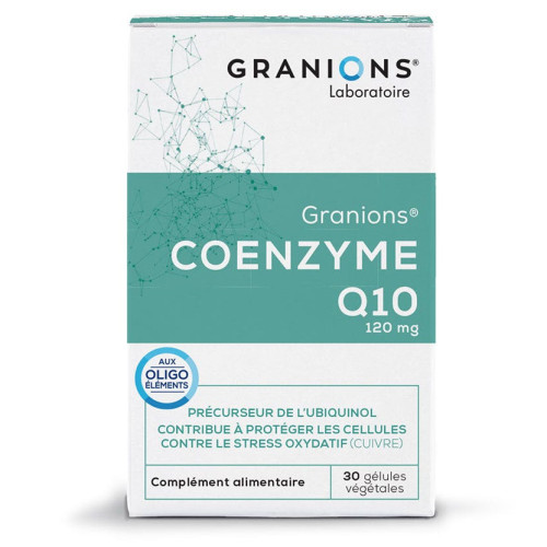 GRANIONS Coenzyme Q10 120mg - 30 Gélules - Boost Energie
