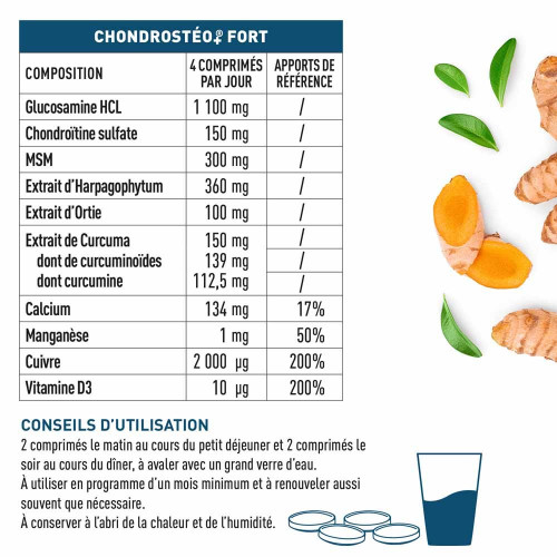 GRANIONS Chondrostéo+ 120 Comprimés - Flexibilité Articulaire