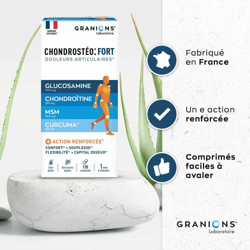 GRANIONS Chondrostéo+ 120 Comprimés - Flexibilité Articulaire