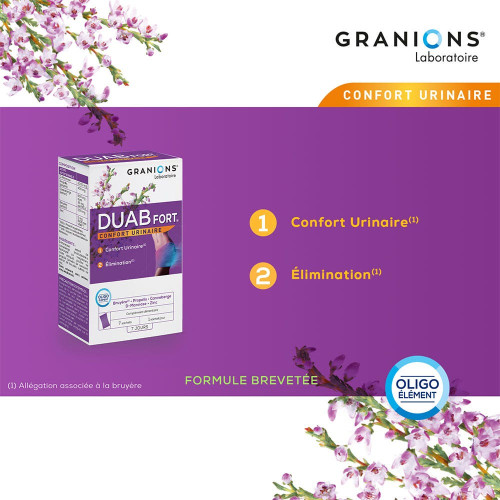 Granions Duab Fort 7 Sachets - Confort Urinaire et Immunité Renforcée