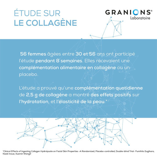 GRANIONS Collagène 60 Comprimés - Peau Élastique Moins de Rides