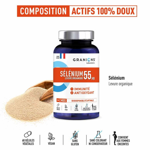 Granions Sélénium 60 Gélules - Protection Cellulaire