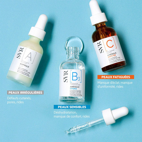 SVR B3 Ampoule Hydra 30ml - Réparateur Intense, Anti-rides
