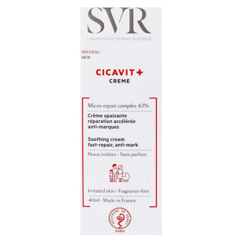 SVR Cicavit+ Crème 40ml - Apaisante Réparation Rapide Anti-Marques