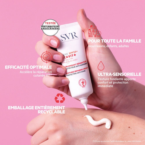 SVR Cicavit+ Crème SPF50+ 40ml - Soin Réparateur Protecteur
