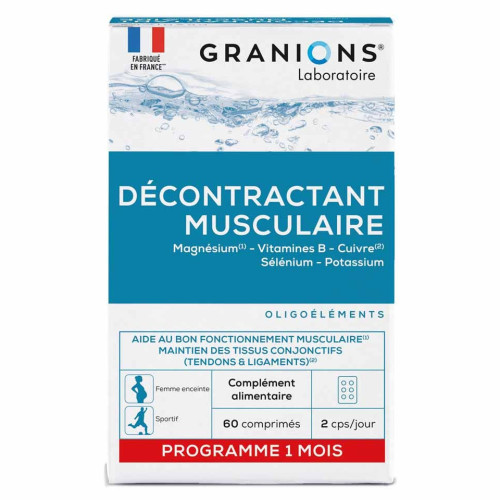 Granions Décontractant Musculaire 60 Comprimés - Soulage Crampes