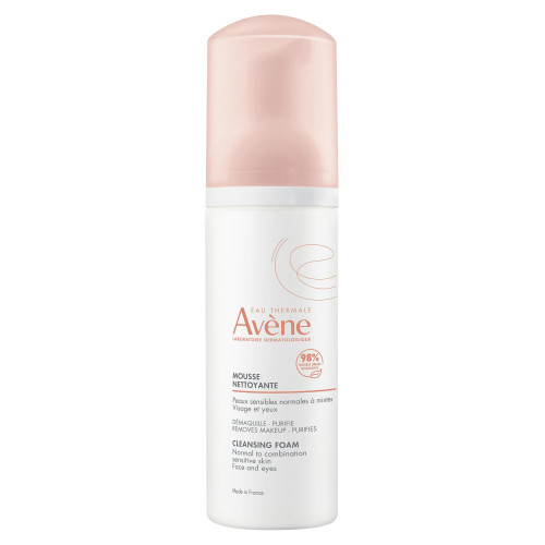 AVENE Mousse Nettoyante 150ml - Soin Visage Peaux Sensibles