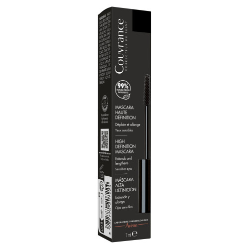 COUVRANCE Mascara Haute Définition Noir Yeux Sensibles 7 ml