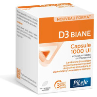 PILEJE D3 Biane 90 Capsules - Vitamine D Quotidienne Optimale