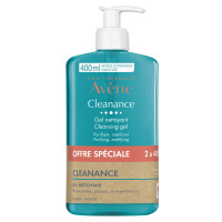 Cleanance Gel Nettoyant Purifiant Matifiant 2 x 400 ml