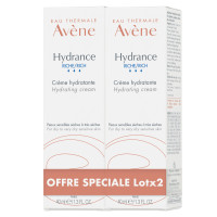 HYDRANCE RICHE Crème Hydratante Visage - Peaux Sèches à Très Sèches 2 x 40 ml