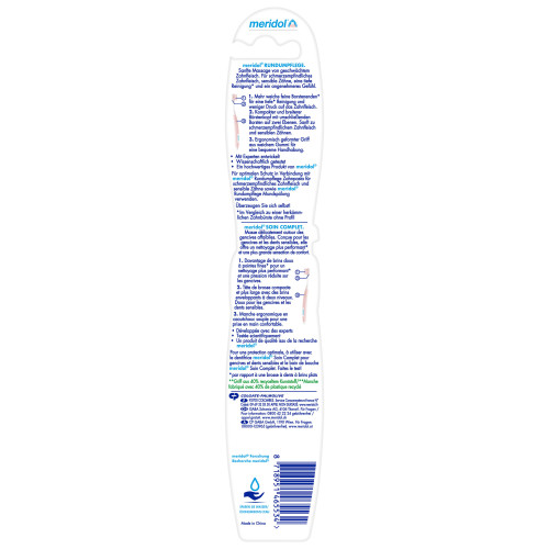 Meridol Brosse à Dents Souple Soin Complet 1pc - Gencives Sensibles