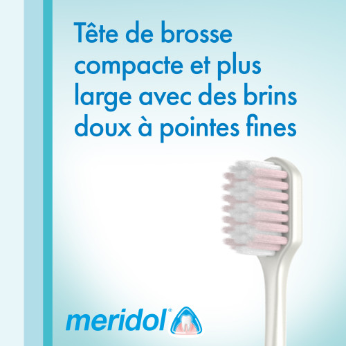 Meridol Brosse à Dents Souple Soin Complet 1pc - Gencives Sensibles