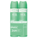 SVR Spirial Spray Déodorant 2x75ml Anti-Humidité 48h sans Alu