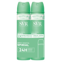 SVR Spirial Spray Déodorant 2x75ml Anti-Humidité 48h sans Alu