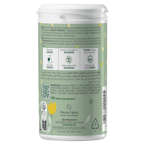 Klorane Bébé Poudre Protectrice 75g Absorbe Humidité Anti-Irritation