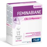 Pileje Feminabiane CBU D-Mannose+ 10 sachets Bien-être Intime Femme