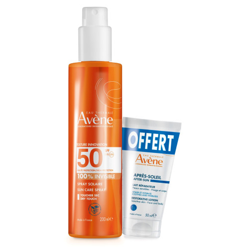 AVENE SPF50+ Spray Solaire : Protection Invisible Ultra-Haute