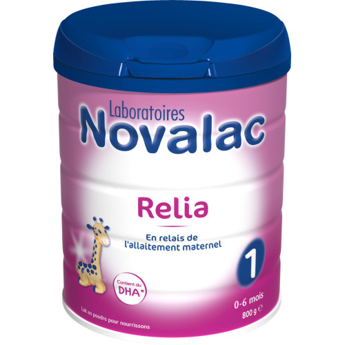 Novalac Lait Relia 1er Age 800g - Nutrition Équilibrée