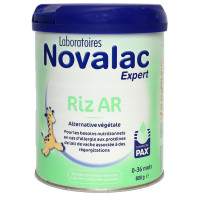 Novalac Expert Riz AR 800g - Lait sans lactose pour bébés 0-36 mois