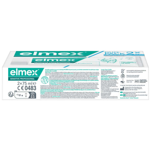 ELMEX Sensitive Pro Dentifrice 2x75mL - Dents Sensibles