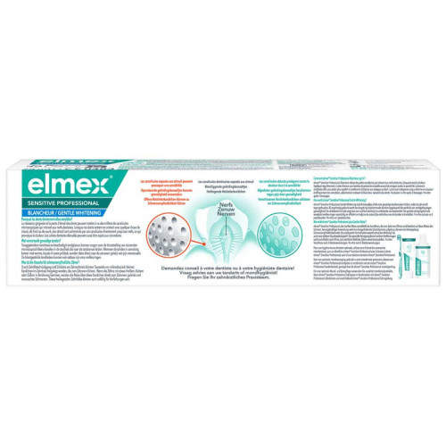 Elmex Sensitive Pro Blancheur 75ml - Protection et Éclat