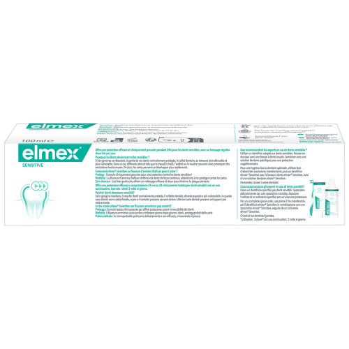 Elmex Dentifrice Sensitive 100ml - Protection et Renforcement Dentaire