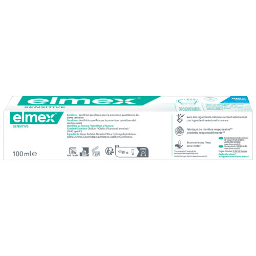 Elmex Dentifrice Sensitive 100ml - Protection et Renforcement Dentaire