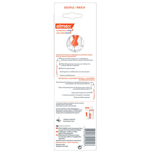 Elmex InterX Duo Souple 2 Brosses - Nettoyage Profond Doux