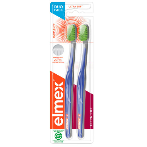 ELMEX Brosse à Dents Ultra Soft 2 - Anti-Caries