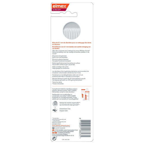 ELMEX Brosse à Dents Ultra Soft 2 - Anti-Caries