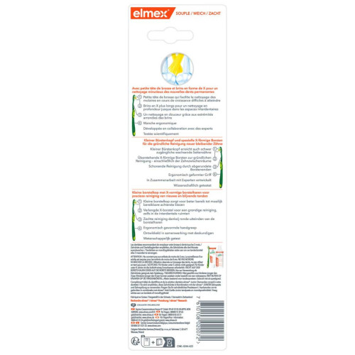 Elmex Brosses à Dents Junior 6-12 Ans 2 Unités - Nettoyage Efficace