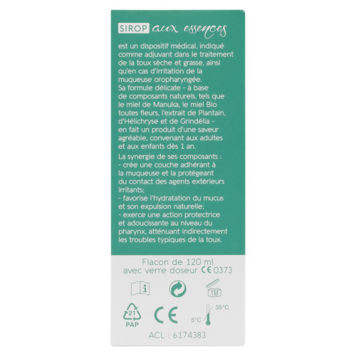Naturactive Sirop Toux 120ml - Soulage Toux Sèche & Grasse