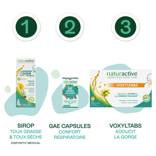 Naturactive Sirop Toux 120ml - Soulage Toux Sèche & Grasse