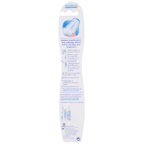 Meridol Brosse à Dents Protection Gencives - Soin Doux et Nettoyage