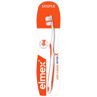 Elmex Brosse à Dents InterX Souple - Nettoyage Doux et Efficace