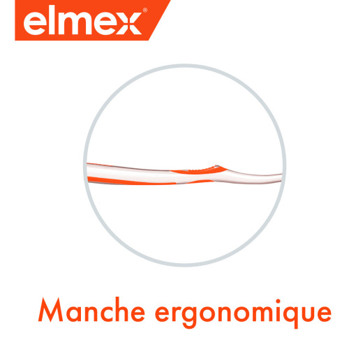 Elmex Brosse à Dents InterX Souple - Nettoyage Doux et Efficace