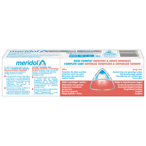 Meridol Soin Complet 75ml - Protection Gencives Dents Sensibles
