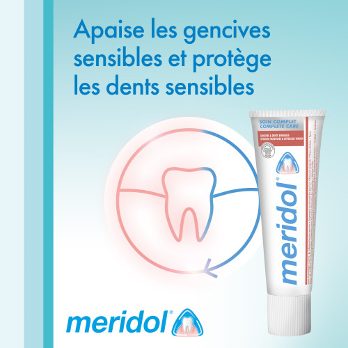 Meridol Soin Complet 75ml - Protection Gencives Dents Sensibles