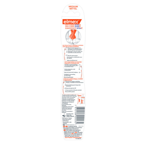 Elmex Brosse Anti-Caries Medium - Nettoyage Profond et Doux
