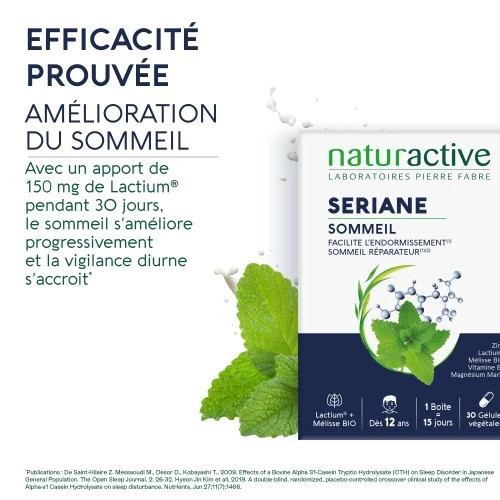 Naturactive Sériane Sommeil 30 Gélules Améliorez Votre Sommeil