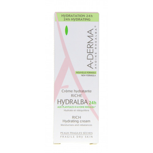 Aderma Hydralba Crème Riche 40mL - Hydratation Intense Peaux Sèches