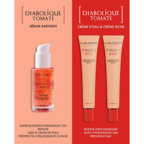 Crème Visage Tomate Garancia - Hydratation 24h & Teint Éclatant