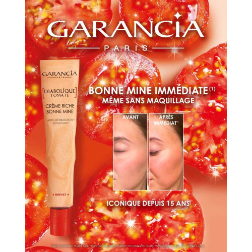 Crème Tomate Riche Garancia - Effet Bonne Mine & Hydratation 24h
