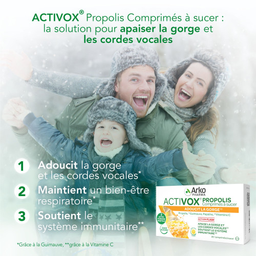 Activox Propolis Miel Citron Arkopharma 20 Comprimés - Gorge Apaisée