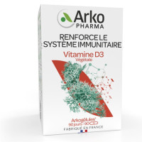 Arkogélules Vitamine D3 Végétale 90 Gélules - Renforce Immunité et Os