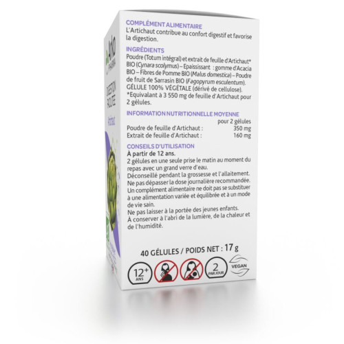 ARKOPHARMA Arkogélules Artichaut Bio 40Gélules - Digestion Confort